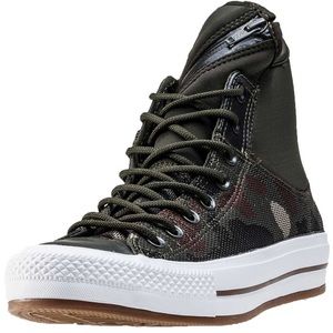 Camo high top Converse with zipper